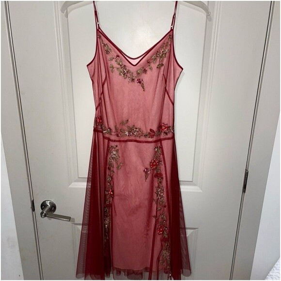 Vintage Y2K BCBG MaxAzria Princess Fairy Dress Womens Size 2 Tulle Mesh Sequins - Picture 2 of 15